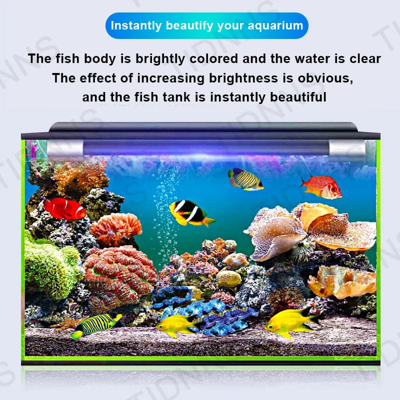 Aquarium Licht LED Weitwinkel Wasserdichte Fischtanklampe Unterwasser Helligkeit RGB Aquarium Dekor Lampe Pflanzenwachstum Lampe 22-57 | Karnz