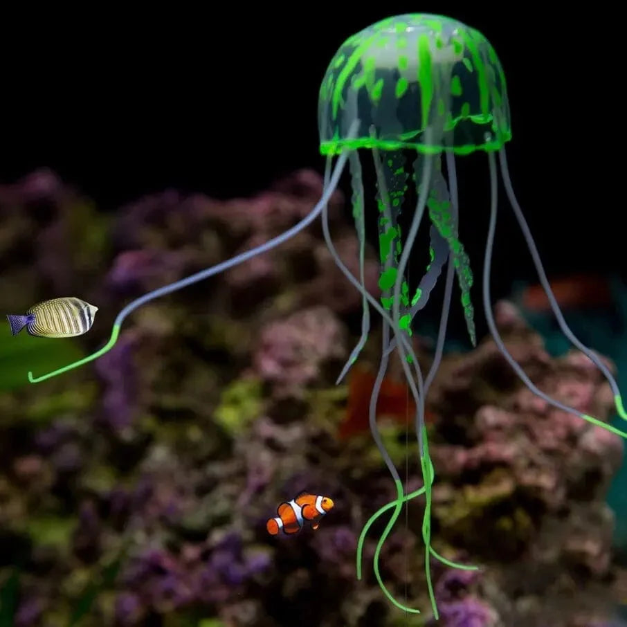 Künstliche Quallen Fluoreszierend Transparent Schwimmende Simulierte Quallen Landschaft Fisch Tank Fisch Haustier Dekorationen Zubehör | Karnz