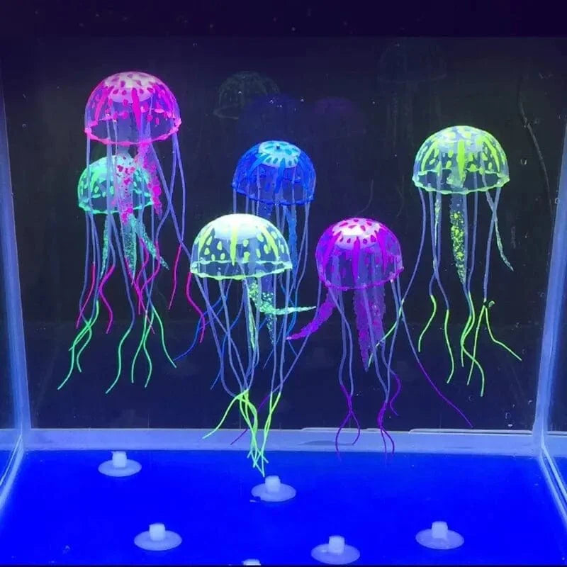 Künstliche Quallen Fluoreszierend Transparent Schwimmende Simulierte Quallen Landschaft Fisch Tank Fisch Haustier Dekorationen Zubehör | Karnz