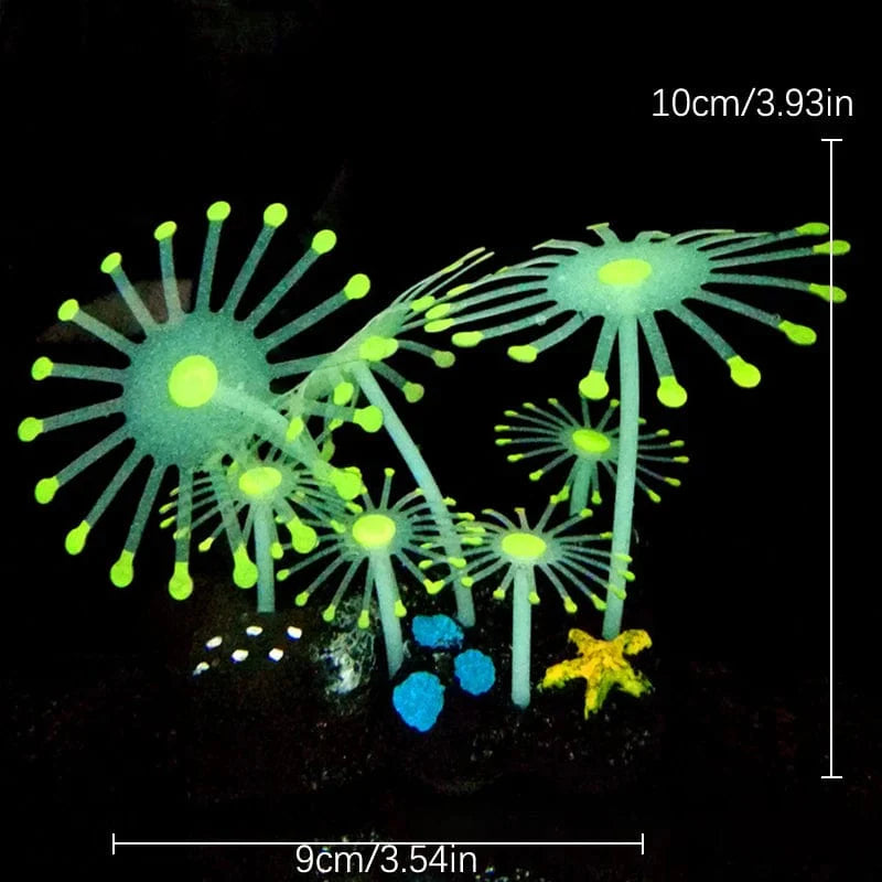 Fluoreszierende Aquariumdekoration Fischtanklandschaft Korallensimulation Korallenornamente Kleine Unterwasserwelt Landschaftsdekoration | Karnz