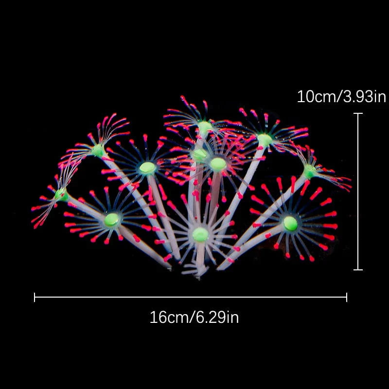 Fluoreszierende Aquariumdekoration Fischtanklandschaft Korallensimulation Korallenornamente Kleine Unterwasserwelt Landschaftsdekoration | Karnz