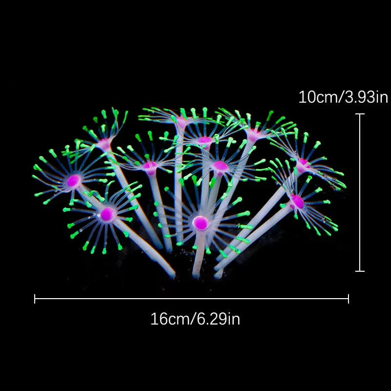Fluoreszierende Aquariumdekoration Fischtanklandschaft Korallensimulation Korallenornamente Kleine Unterwasserwelt Landschaftsdekoration | Karnz