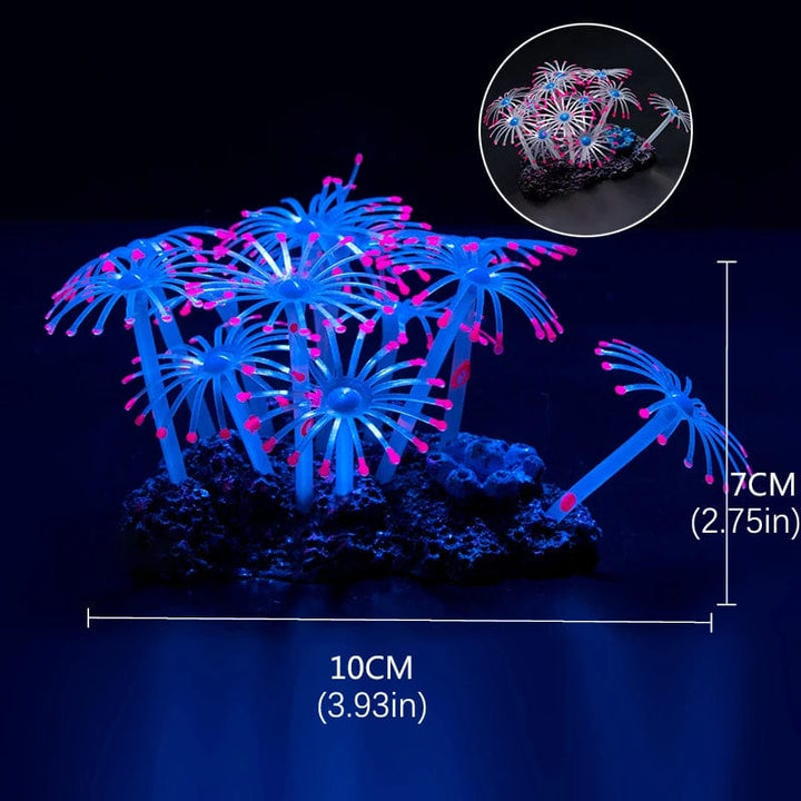 Fluoreszierende Aquariumdekoration Fischtanklandschaft Korallensimulation Korallenornamente Kleine Unterwasserwelt Landschaftsdekoration | Karnz