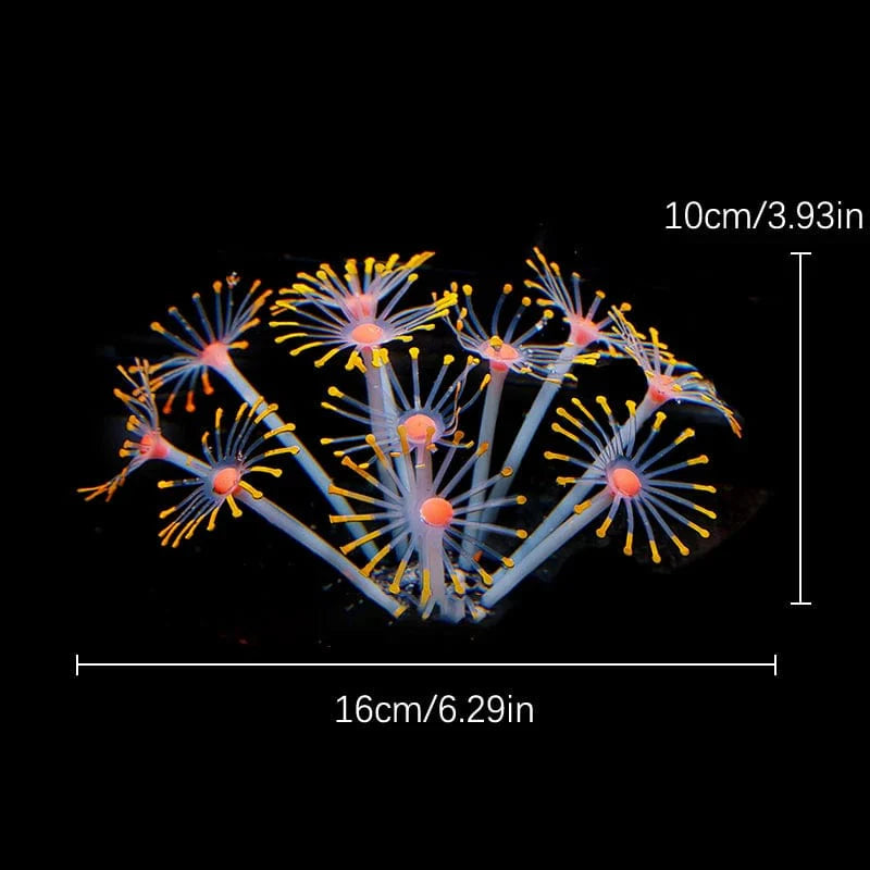 Fluoreszierende Aquariumdekoration Fischtanklandschaft Korallensimulation Korallenornamente Kleine Unterwasserwelt Landschaftsdekoration | Karnz