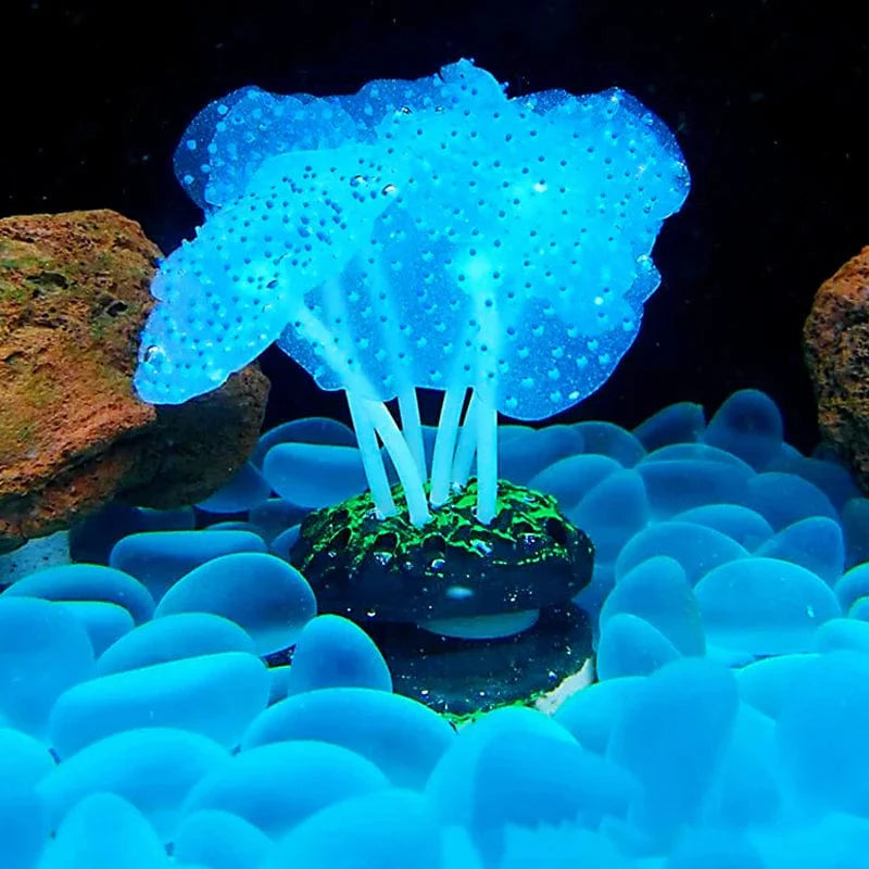 Fluoreszierende Aquariumdekoration Fischtanklandschaft Korallensimulation Korallenornamente Kleine Unterwasserwelt Landschaftsdekoration | Karnz