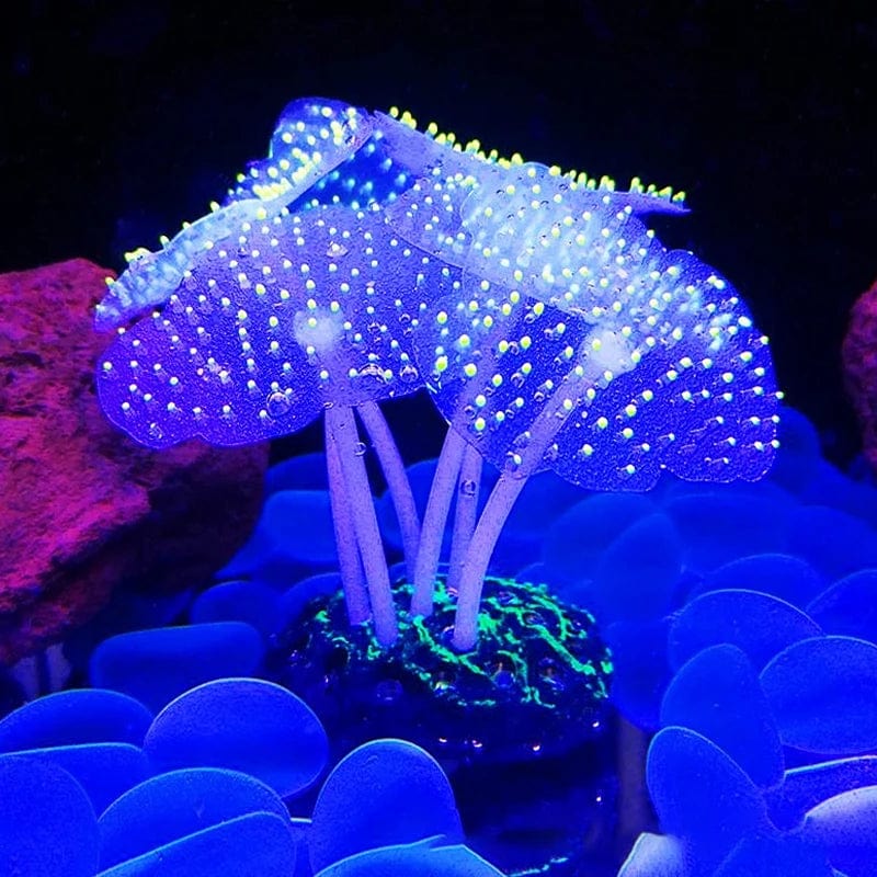 Fluoreszierende Aquariumdekoration Fischtanklandschaft Korallensimulation Korallenornamente Kleine Unterwasserwelt Landschaftsdekoration | Karnz