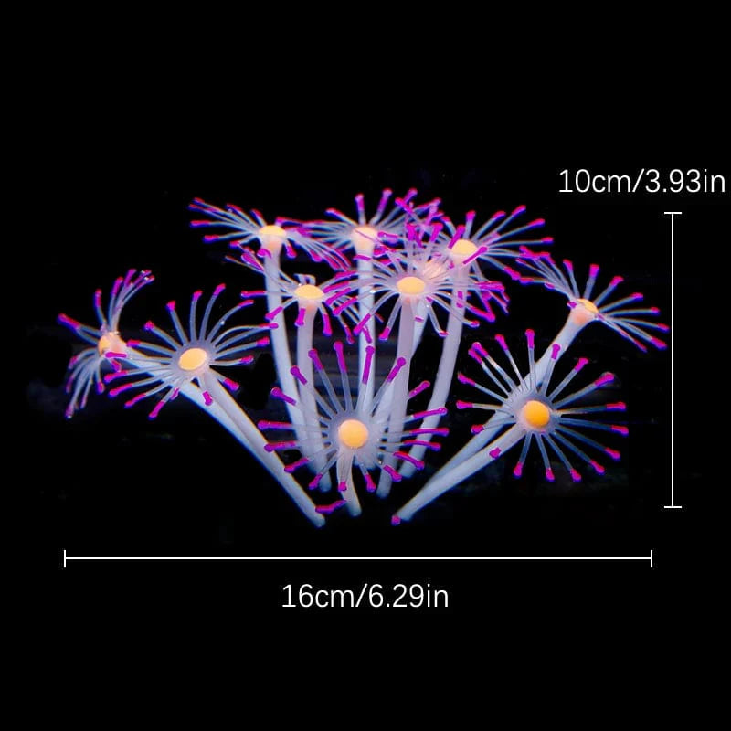 Fluoreszierende Aquariumdekoration Fischtanklandschaft Korallensimulation Korallenornamente Kleine Unterwasserwelt Landschaftsdekoration | Karnz
