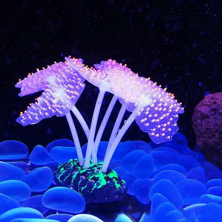 Fluoreszierende Aquariumdekoration Fischtanklandschaft Korallensimulation Korallenornamente Kleine Unterwasserwelt Landschaftsdekoration | Karnz