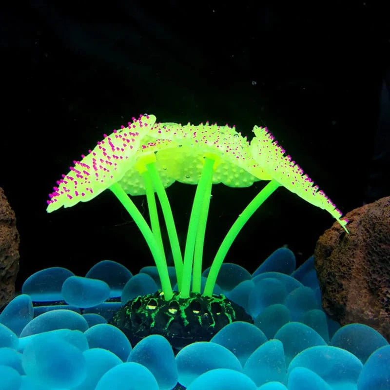 Fluoreszierende Aquariumdekoration Fischtanklandschaft Korallensimulation Korallenornamente Kleine Unterwasserwelt Landschaftsdekoration | Karnz