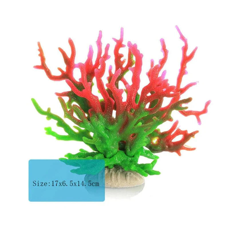 Fluoreszierende Aquariumdekoration Fischtanklandschaft Korallensimulation Korallenornamente Kleine Unterwasserwelt Landschaftsdekoration | Karnz