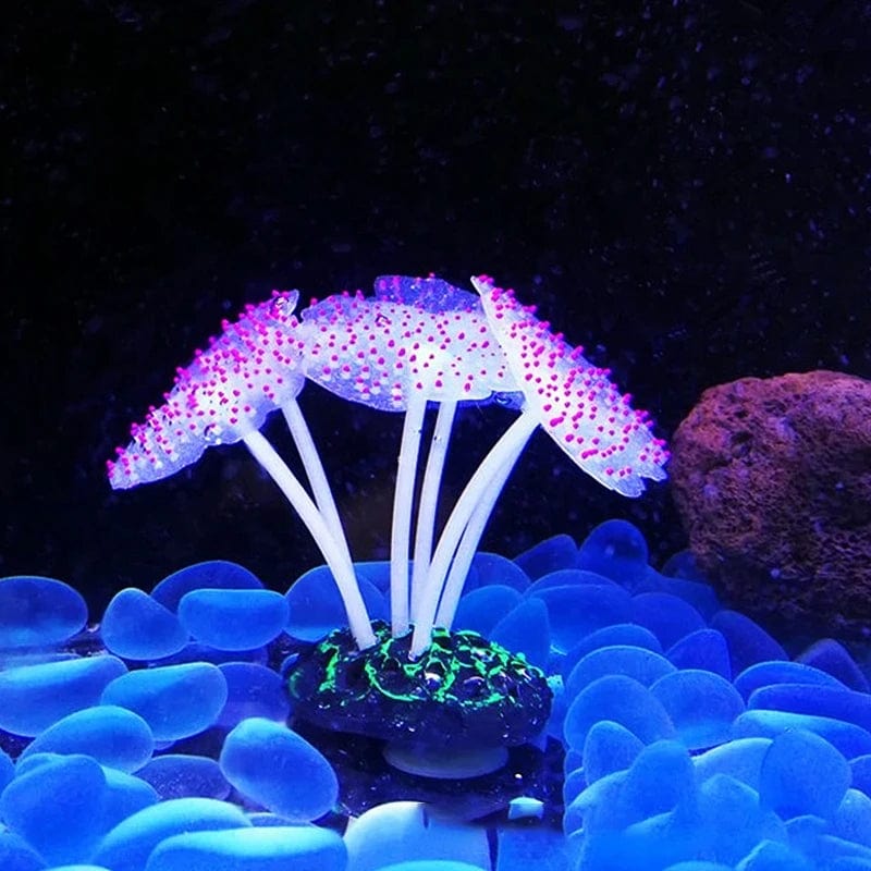 Fluoreszierende Aquariumdekoration Fischtanklandschaft Korallensimulation Korallenornamente Kleine Unterwasserwelt Landschaftsdekoration | Karnz