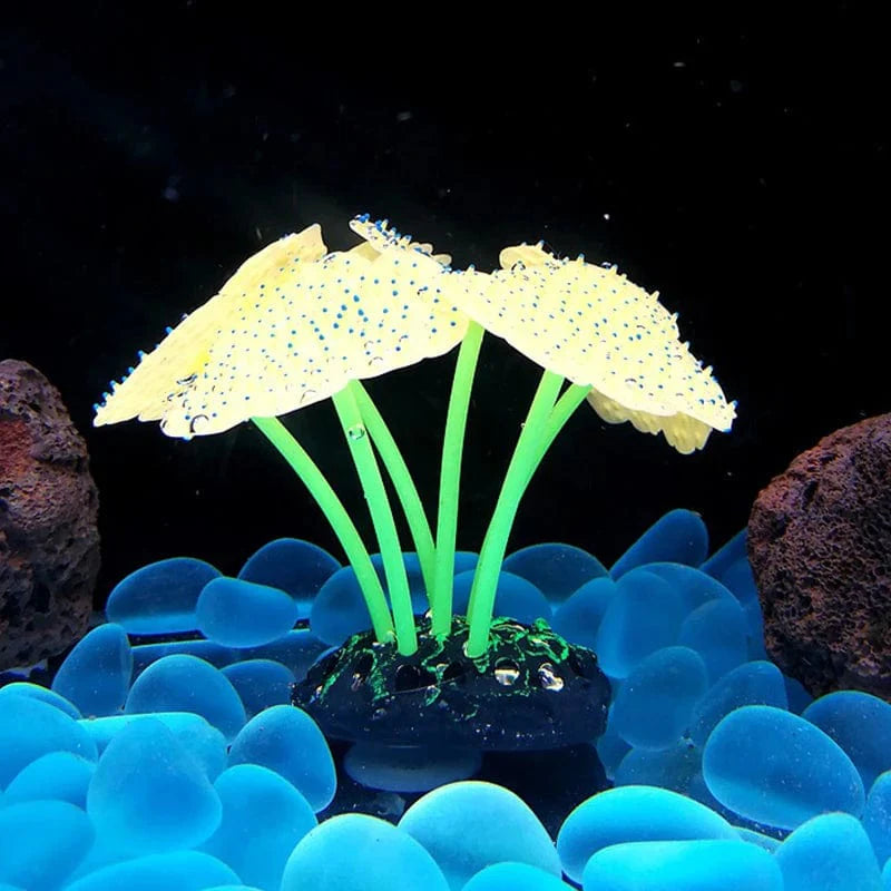Fluoreszierende Aquariumdekoration Fischtanklandschaft Korallensimulation Korallenornamente Kleine Unterwasserwelt Landschaftsdekoration | Karnz