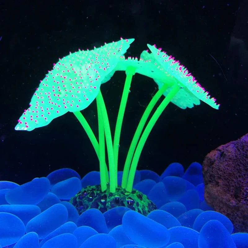 Fluoreszierende Aquariumdekoration Fischtanklandschaft Korallensimulation Korallenornamente Kleine Unterwasserwelt Landschaftsdekoration | Karnz