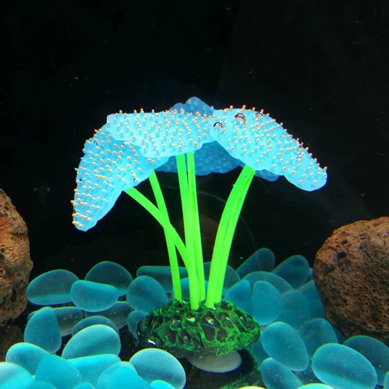 Fluoreszierende Aquariumdekoration Fischtanklandschaft Korallensimulation Korallenornamente Kleine Unterwasserwelt Landschaftsdekoration | Karnz