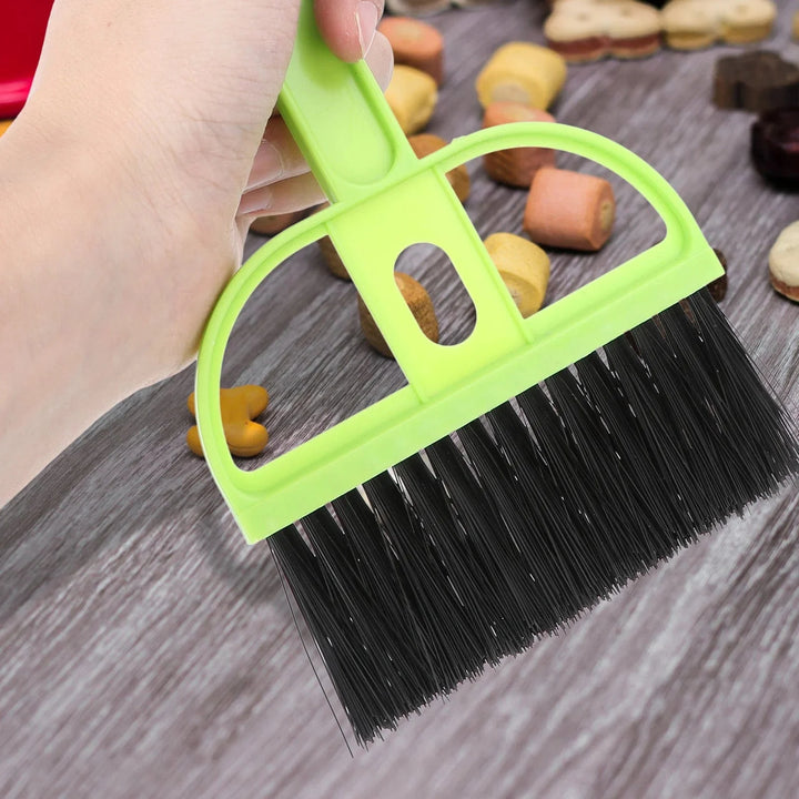 POPETPOP Mini Kehrschaufel und Bürstenset Kleiner Käcleaner für Meerschweinchen Katzen Igel Hamster Chinchillas Kaninchen Reptilien | Karnz