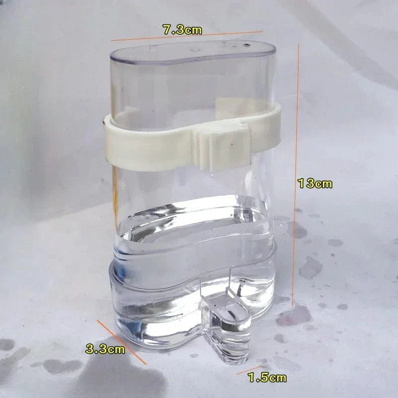 Vogel-Wasserspender Vogelfutterspender Automatischer Sittich-Wassertränker Futterspender für Papageienkäfig-Zubehör | Karnz