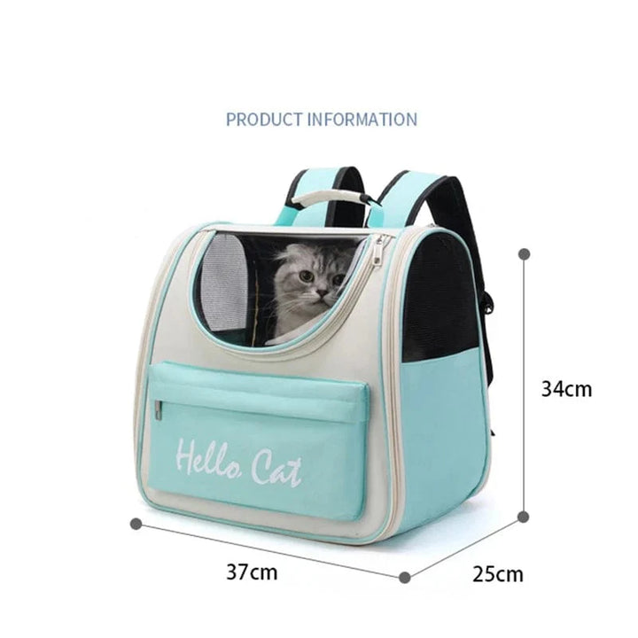 Katentrage Taschen Winddicht Outdoor Reise Rucksack für Katzen Kleine Hunde Transport Tragetasche Katzenrucksäcke mit Kissen | Karnz