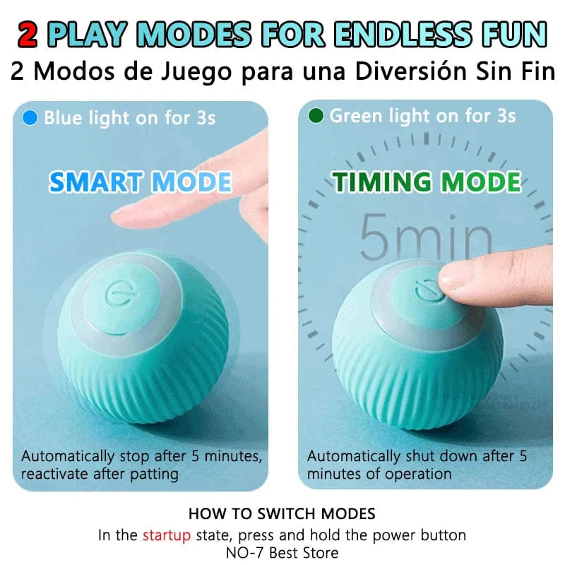 Interaktive Katzenspielzeugkugel Smarte Katzenspielzeuge Elektronisches Interaktives Katzenspielzeug Für Innen Automatisch Rollende Magische Kugel Katzen-Spielzubehör | Karnz