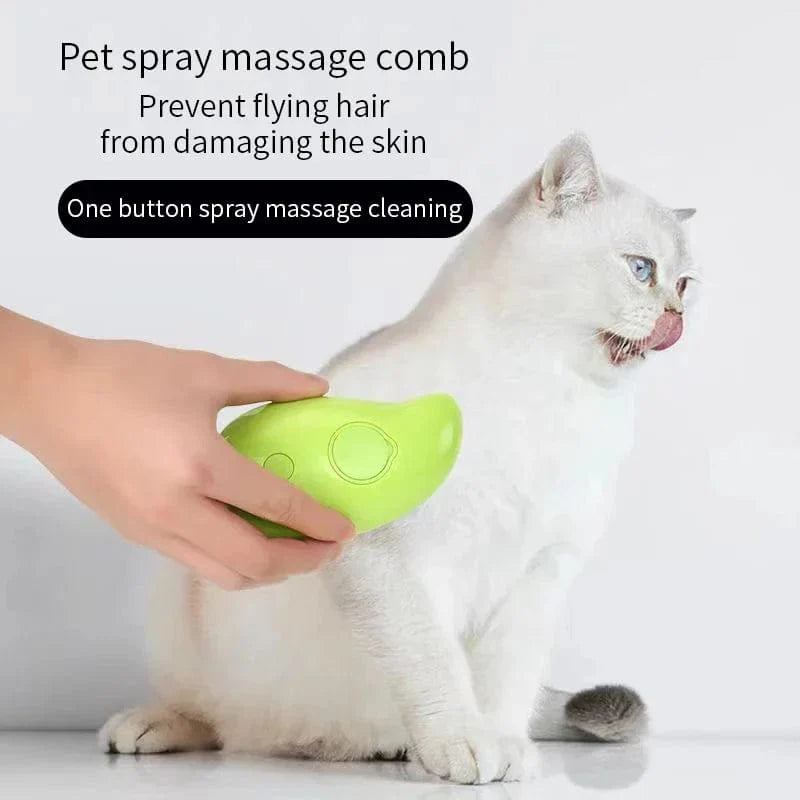 Kat Dampbürste Haustier Triple Beauty Kamm Hundepflege Haarentfernung Kamm Elektrischer Spray Hunde Dampfbedarf Produkte Zuhause Garten | Karnz