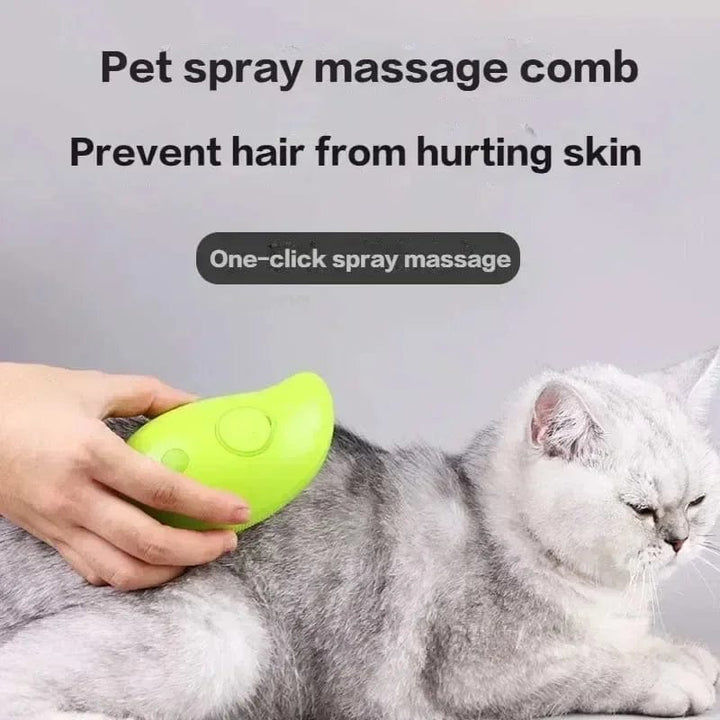 Kat Dampbürste Haustier Triple Beauty Kamm Hundepflege Haarentfernung Kamm Elektrischer Spray Hunde Dampfbedarf Produkte Zuhause Garten | Karnz