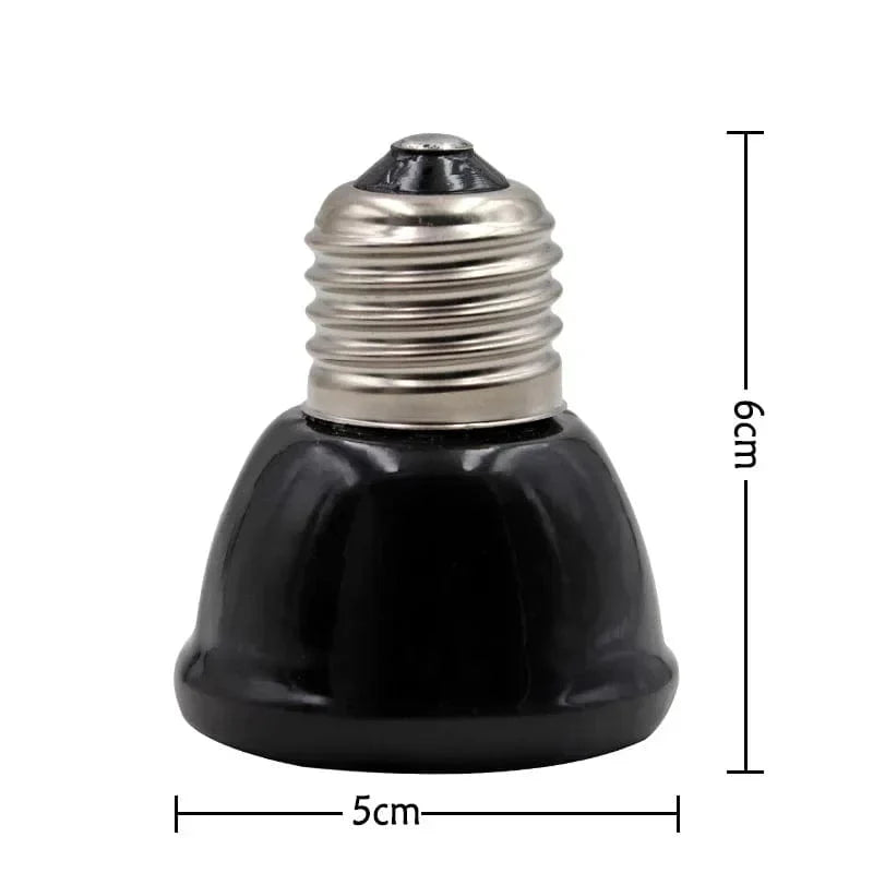 Keramischer Emitter Heizlicht Mini Schwarze Tierheizungslampe Infrarotbirne 25/50/75/100W Brutkasten Hühner Reptilienlampe | Karnz