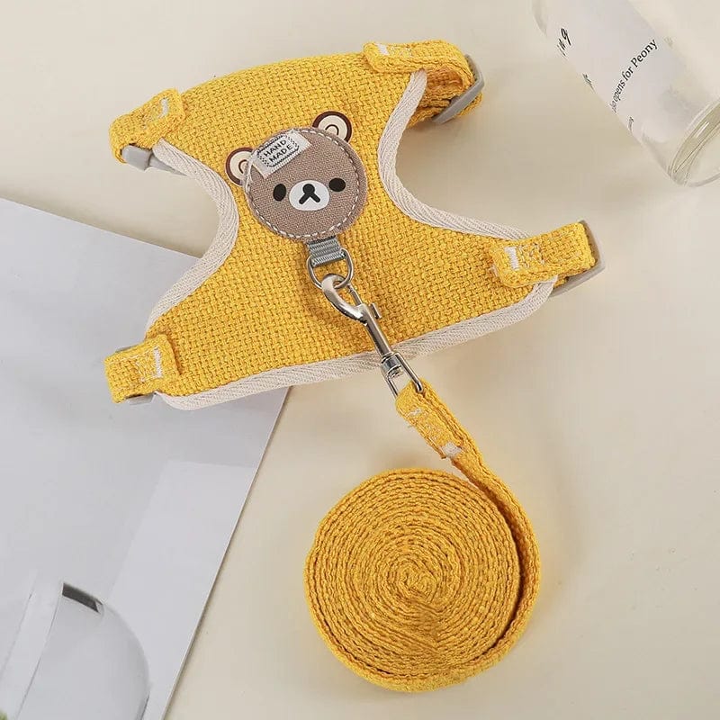 Süßes Kaninchen Geschirr Leine Set Bunny Haustierzubehör Kleintiertrage Teddy Katze Leine Kaninchenkragen Kaninchenzubehör | Karnz