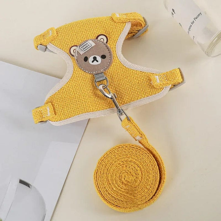Süßes Kaninchen Geschirr Leine Set Bunny Haustierzubehör Kleintiertrage Teddy Katze Leine Kaninchenkragen Kaninchenzubehör | Karnz