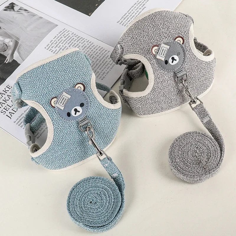 Süßes Kaninchen Geschirr Leine Set Bunny Haustierzubehör Kleintiertrage Teddy Katze Leine Kaninchenkragen Kaninchenzubehör | Karnz