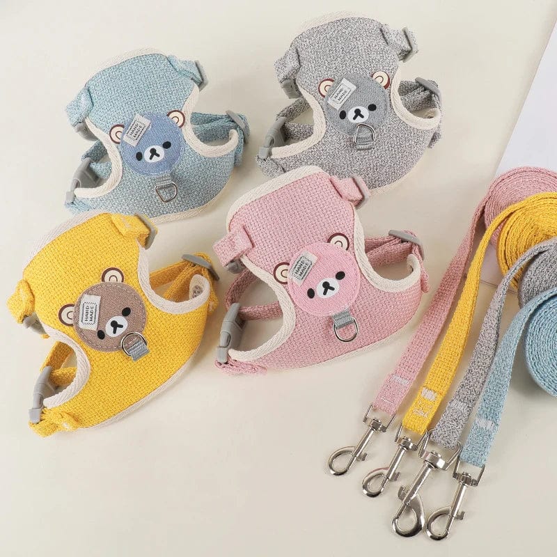Süßes Kaninchen Geschirr Leine Set Bunny Haustierzubehör Kleintiertrage Teddy Katze Leine Kaninchenkragen Kaninchenzubehör | Karnz