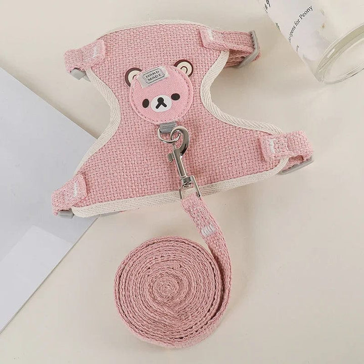 Süßes Kaninchen Geschirr Leine Set Bunny Haustierzubehör Kleintiertrage Teddy Katze Leine Kaninchenkragen Kaninchenzubehör | Karnz