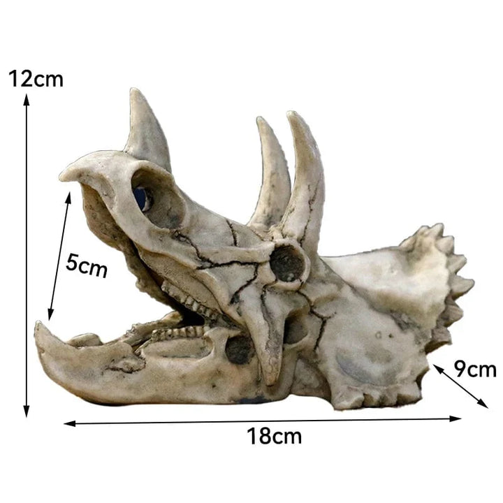 Tiere Schädel Fisch Tank Fossil Dinosaurier Ornamente Aquarium Nashorn Knochen Dekoration Fischschüssel Krokodil Quallen Karpfen Schildkröte | Karnz