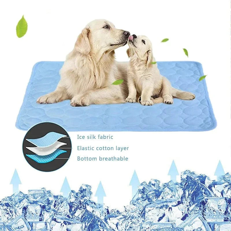 Hunde-Kühlmatte Sommerpad für Hunde Katzen Decke Atmungsaktives Hundebett Kennel Welpen Schlafsofa Kissen Hundezubehör | Karnz