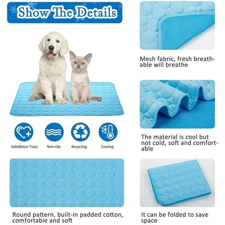 Hunde Selbst Kühlmatte Haustier Katze Kühlmatte Und Schlafunterlage Für Haustiere Sommer Kühlpads Decke Waschbar Eis Seide Atmungsaktive Matte | Karnz