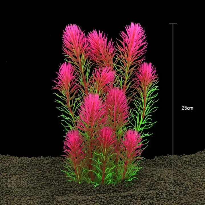Fisch tank Wasserpflanzen Dekoration Aquarium Dekor Wasserpflanzen Unterwasser Kunststoff künstliches Gras Zubehör Haustierbedarf Zuhause | Karnz