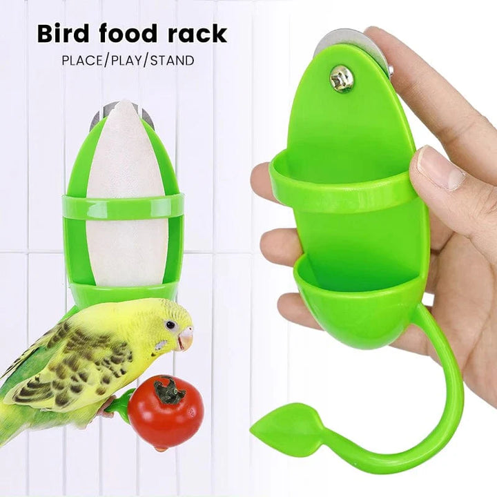 Papageienfutterspender Vogel-Sitzrahmen Spaß Vogelkäfig Futterspender Papageienfütterungsspielzeug Plastisches Haustierfütterungszubehör Papageienfütterungsspielzeug | Karnz