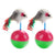 Haustier Katzenspielzeug Haltbar Bunte Feder Mimi Lieblingsfell Maus Tumbler Kätzchen Katzenspielzeug Spielbälle für Fangkatzen Zubehör 2PCS | Karnz