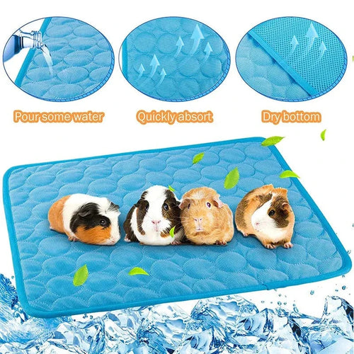 Meerschweinchen Käfigeinlagen Sommer Kleine Tier Kühlmatte Atmungsaktive Hamster Pinkelmatte für Kaninchenkäfig Chinchilla Igel Haustierartikel | Karnz