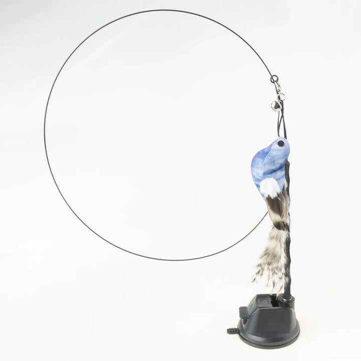 Handfree Bird/Feder Katzenangel mit Glocke Mächtiger Saugnapf Interaktive Spielzeuge für Katzen Kätzchen Jagd Bewegung Haustierprodukte | Karnz