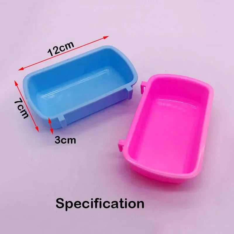 Hängbarer Kunststoff Hamster Eichhörnchen Futterspender Kleintiere Wassertrinkschale Futterschale Haustiere Hamsterkäfig Produktzubehör | Karnz