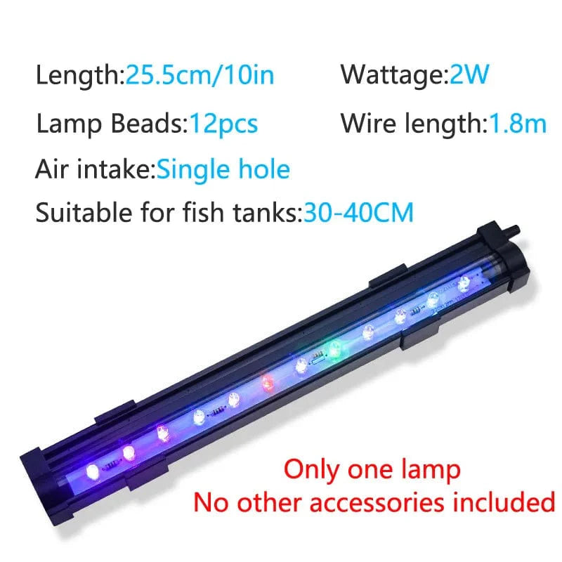LED Luftblasenleuchte Aquariumlampe Unterwasser Tauchlicht Farbänderung Sauerstofferzeugung für Fischtank | Karnz