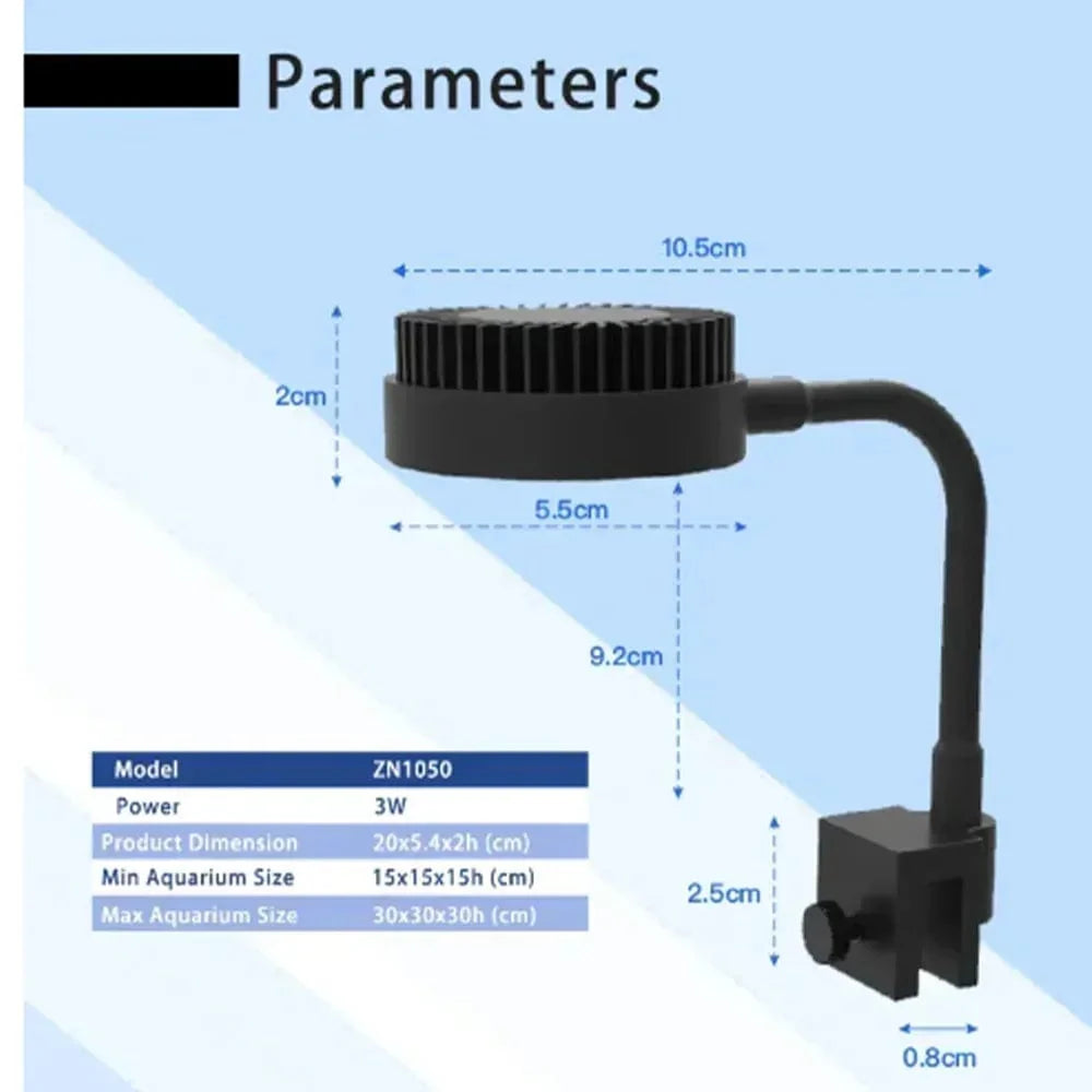 Zetlight LED Lampe M1 LED Vollspektrum Nano Kleine Aquarium Fischtank Salzwasser Salzwasser Marine Korallenriff LED und Pflanzenlicht | Karnz