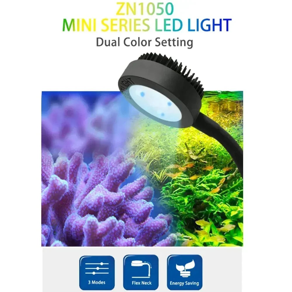 Zetlight LED Lampe M1 LED Vollspektrum Nano Kleine Aquarium Fischtank Salzwasser Salzwasser Marine Korallenriff LED und Pflanzenlicht | Karnz