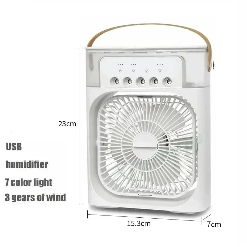 Neuer 3 In 1 Ventilator Klimaanlage Haushalts Mini Luftkühler LED Nachtlicht Tragbarer Luftbefeuchter Luftregelungsventilator Büro Zuhause Ventilator | Karnz