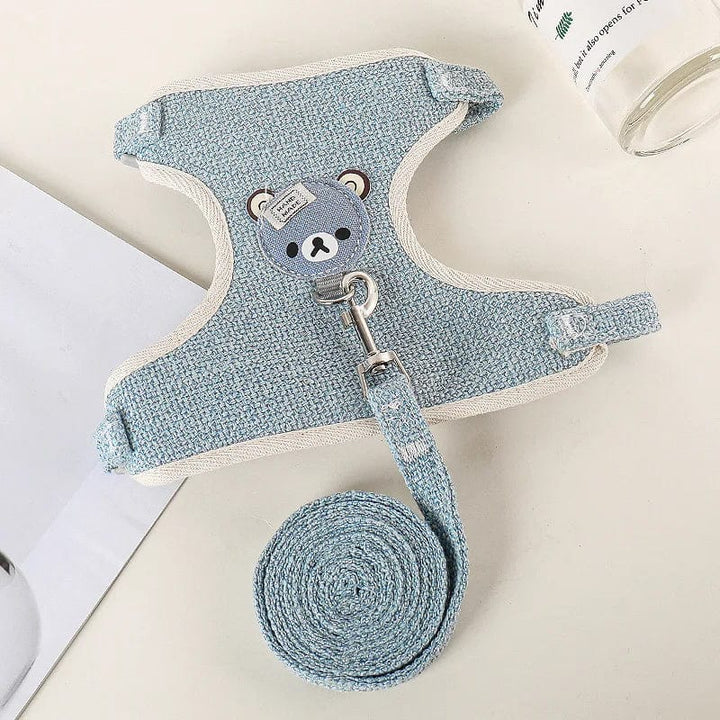 Neueste niedliche Kaninchen-Harness- und Leinen-Set Kaninchenhaustieraccessoires Weste Harnesses Kaninchenleinen für Outdoor-Spaziergänge Haustierzubehör | Karnz