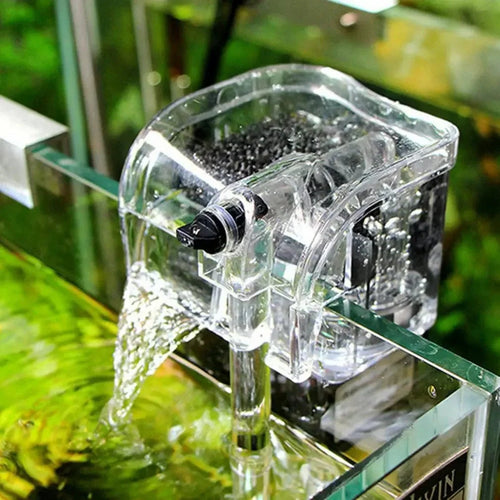 Leistungs-Hängematten-Rückfilter für Desktop- und Betta-Aquarien Unterwasspumpen-Sauerstoffpumpe | Karnz