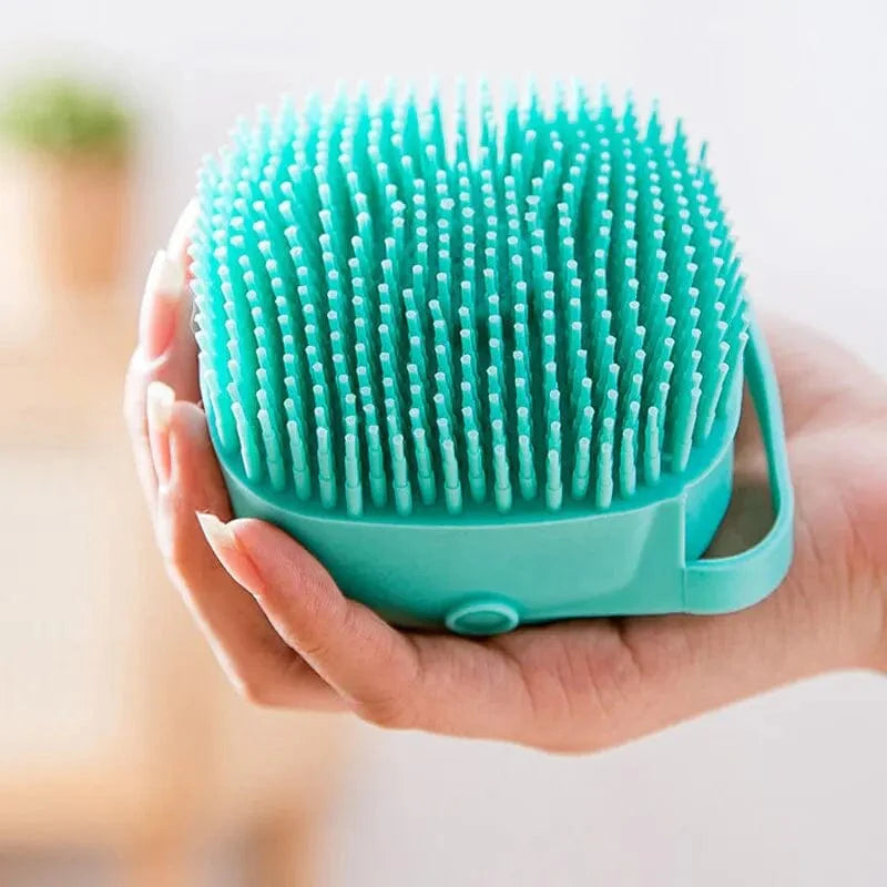 Haustier-Badebürste Weiche Silikon-Massager Duschgel Badebürste Reinigungswerkzeuge Kamm Hund Katze Reinigung Pflegeprodukte | Karnz