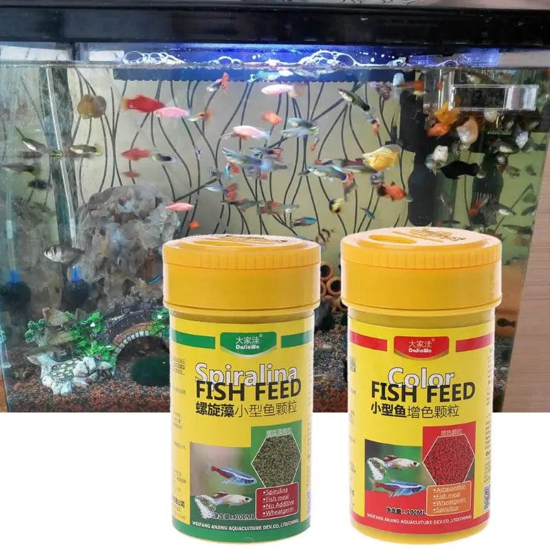 Spirulina-Futter für tropische Fische Ernährung für Aquarienfischtank farbverstärktes Futter | Karnz