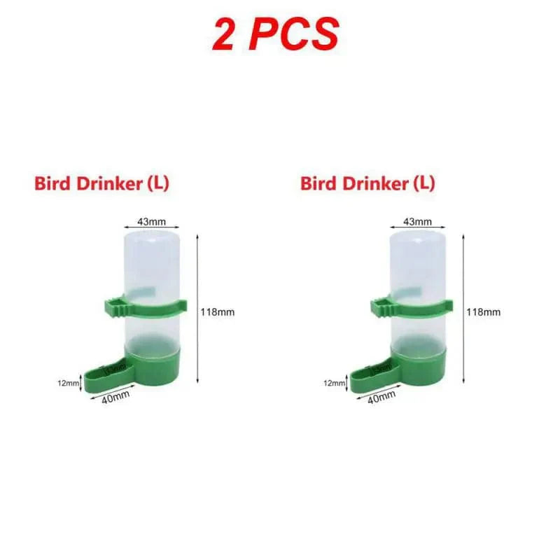 1/2/4PCS Vogeltränke Kunststoff Futter Wasser Fütterung Automatischer Trinknapf Papagei Haustier Papagei Trinkbecher Schalen Haustier Vogelbedarf | Karnz