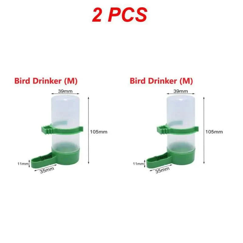 1/2/4PCS Vogeltränke Kunststoff Futter Wasser Fütterung Automatischer Trinknapf Papagei Haustier Papagei Trinkbecher Schalen Haustier Vogelbedarf | Karnz