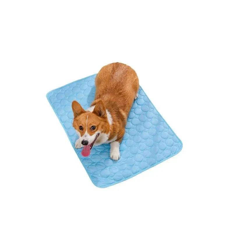 Sommer-Kühlmatte für Haustiere Gel-Eis-Pad für Hunde Katzen Atmungsaktive weiche Hundebett rutschfest für heißes Wetter Kühlpad für Haustiere | Karnz